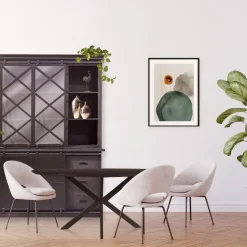 Mangohoutonline Mangohouten Eettafel Bologna Ovaal Black 300x130 cm Mahom