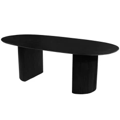 Mangohoutonline Mangohouten Eettafel Chiara Black 240x110 cm Mahom