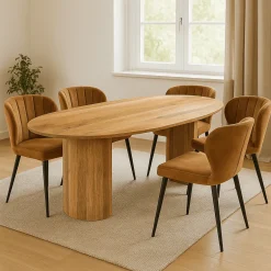 Mangohoutonline Mangohouten Eettafel Chiara 240x110 cm Mahom