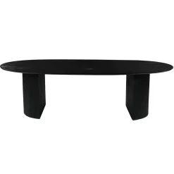 Mangohoutonline Mangohouten Eettafel Chiara Black 260x120 cm Mahom