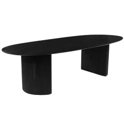 Mangohoutonline Mangohouten Eettafel Chiara Black 260x120 cm Mahom