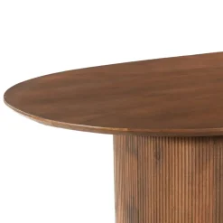 Mangohoutonline Mangohouten Eettafel Chiara 220x100 cm Walnoot Mahom