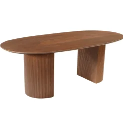 Mangohoutonline Mangohouten Eettafel Chiara 210x100 cm Walnoot Mahom