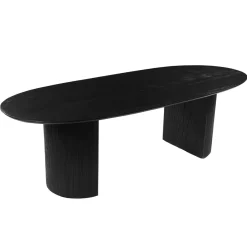 Mangohoutonline Mangohouten Eettafel Chiara Black 220x100 cm Mahom