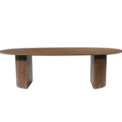 Mangohoutonline Mangohouten Eettafel Chiara 260x120 cm Walnoot Mahom