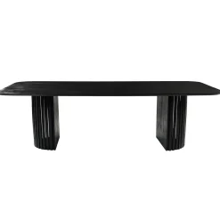Mangohoutonline Mangohouten Eettafel Lucia Black 240x110 cm Mahom