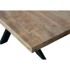 Mangohoutonline Mangohouten Eettafel Memphis Rechthoek 220x100 cm Mahom