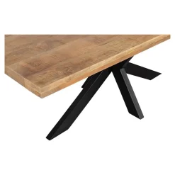 Mangohoutonline Mangohouten Eettafel Memphis Rechthoek 260x100 cm Mahom