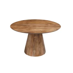 Mangohoutonline Mangohouten Eettafel Nova Rond 150 cm Mahom