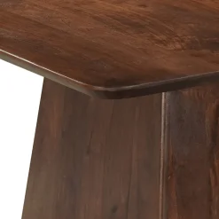 Mangohoutonline Mangohouten Eettafel Nova Vierkant 110x110 cm Donkerbruin Mahom