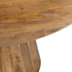 Mangohoutonline Mangohouten Eettafel Nova Rond 110 cm Mahom
