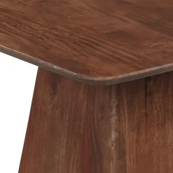 Mangohoutonline Mangohouten Eettafel Nova Vierkant 90x90 cm Donkerbruin Mahom