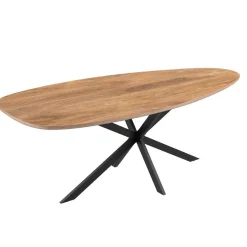 Mangohoutonline Mangohouten Eettafel Organisch Laura 260x120 cm Mahom