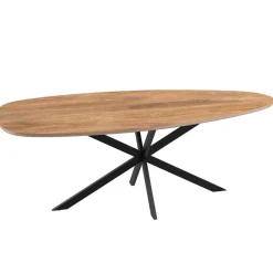 Mangohoutonline Mangohouten Eettafel Organisch Laura 240x110 cm Mahom