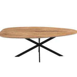 Mangohoutonline Mangohouten Eettafel Organisch Laura 220x110 cm Mahom