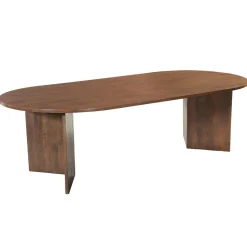 Mangohoutonline Mangohouten Eettafel Sara 260x120 cm Walnoot Mahom