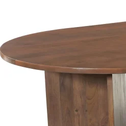 Mangohoutonline Mangohouten Eettafel Sara 260x120 cm Walnoot Mahom