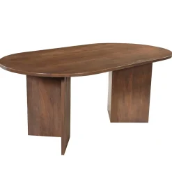 Mangohoutonline Mangohouten Eettafel Sara 180x100 cm Walnoot Mahom