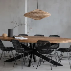 Mangohoutonline Mangohouten Eettafel Tulsa Ovaal 240×110 cm Mahom