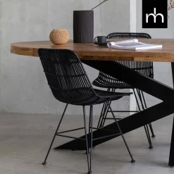 Mangohoutonline Mangohouten Eettafel Tulsa Ovaal 240×110 cm Mahom