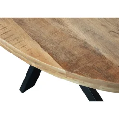 Mangohoutonline Mangohouten Eettafel Tulsa Ovaal 220×110 cm Mahom
