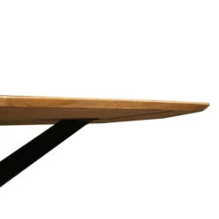 Mangohoutonline Mangohouten Eettafel Vicenza Deens Ovaal 180x100 cm Mahom