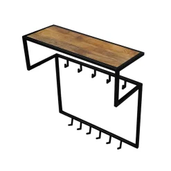 Mangohoutonline Mangohouten Kapstok 78x30x85 cm Mahom