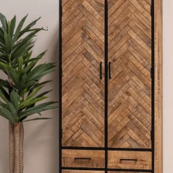 Mangohoutonline Mangohouten Kast New Haven 90 cm Mahom