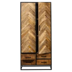 Mangohoutonline Mangohouten Kast New Haven 90 cm Mahom