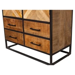 Mangohoutonline Mangohouten Kast New Haven 90 cm Mahom