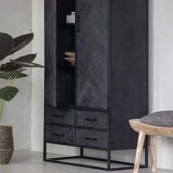 Mangohoutonline Mangohouten Kast Sienna 90 cm Mahom