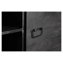 Mangohoutonline Mangohouten Kast Stockton Black 100 cm Mahom