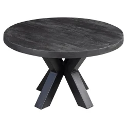 Mangohoutonline Mangohouten Salontafel Glendale Black 70 cm Mahom