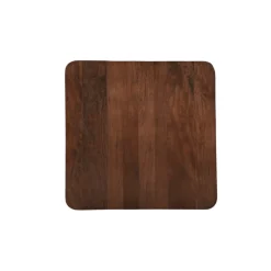 Mangohoutonline Mangohouten Salontafel Nova Vierkant 80x80 cm Donkerbruin Mahom