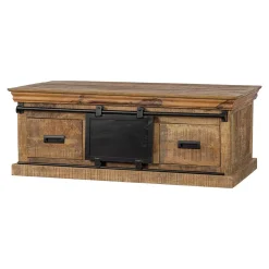 Mangohoutonline Mangohouten Salontafel Portland 120 cm 4 lades Mahom