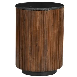 Mangohoutonline Mangohouten Salontafel Rond Austin 40 cm Mahom