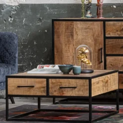 Mangohoutonline Mangohouten Salontafel San Antonio 80x80 cm Mahom