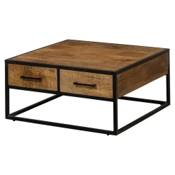 Mangohoutonline Mangohouten Salontafel San Antonio 80x80 cm Mahom