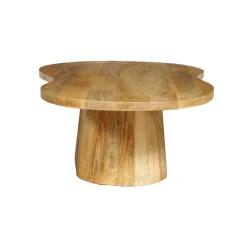 Mangohoutonline Mangohouten Salontafel Torino Organische Vorm Massief Mahom