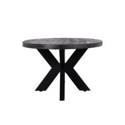 Mangohoutonline Mangohouten Salontafel Tulsa Black Ovaal Mahom