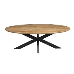 Mangohoutonline Mangohouten Salontafel Vicenza Ovaal Mahom