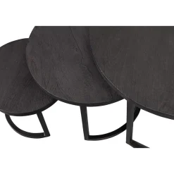 Mangohoutonline Mangohouten Salontafels Sienna Set van 3 Mahom