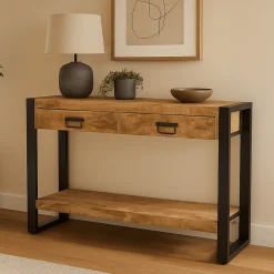 Mangohoutonline Mangohouten Sidetable Britt 2 lades Mahom