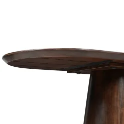 Mangohoutonline Mangohouten Sidetable Nova Capsule Donkerbruin 130 cm Mahom