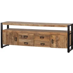 Mangohoutonline Mangohouten TV Meubel Britt 190 cm Mahom
