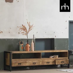 Mangohoutonline Mangohouten TV Meubel Britt 220 cm Mahom