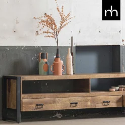 Mangohoutonline Mangohouten TV Meubel Britt 220 cm Mahom