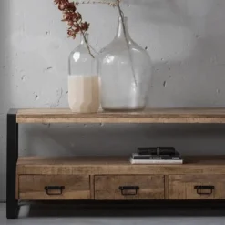 Mangohoutonline Mangohouten TV Meubel Britt 180 cm Mahom