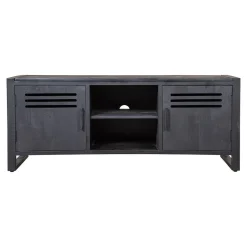 Mangohoutonline Mangohouten TV Meubel Henderson Black 150 cm Mahom
