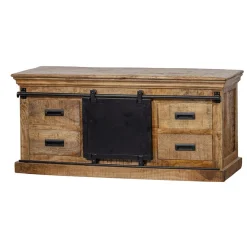 Mangohoutonline Mangohouten TV Meubel Portland 120 cm Mahom